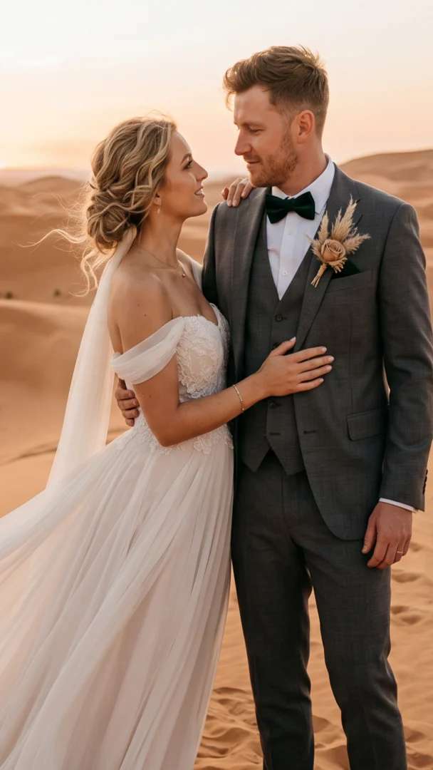 Desert wedding ceremony in Morocco